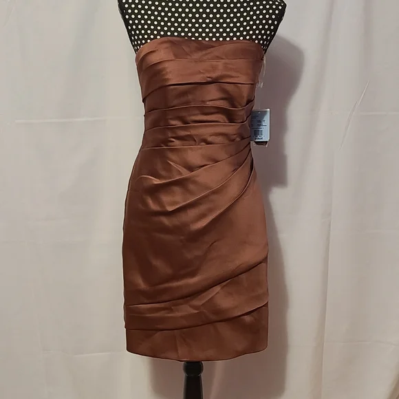 David's Bridal Rosewood Short Dress - Picture 1 of 10